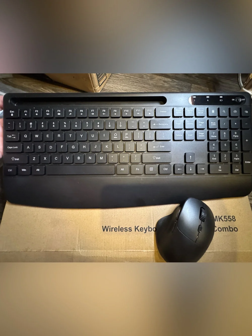 Black Wireless Keyboard and Mouse Combo